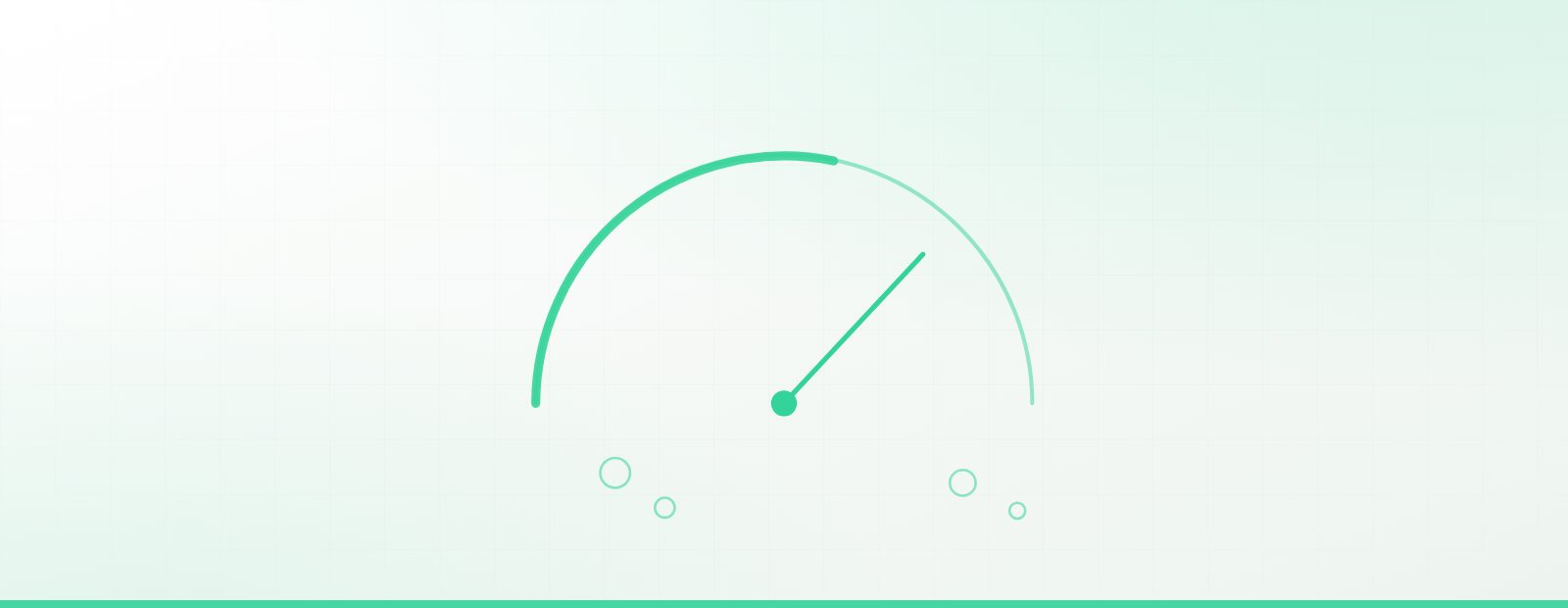 Illustration of a pressure gauge and oxygen bubbles, representing hyperbaric oxygen therapy